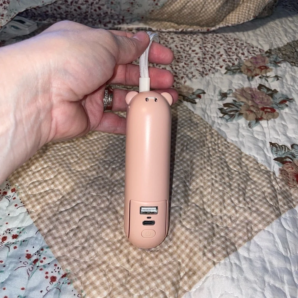 NWT Multifunction Foldable Mini Fan, Flashlight & Power Bank w/ USB Charging